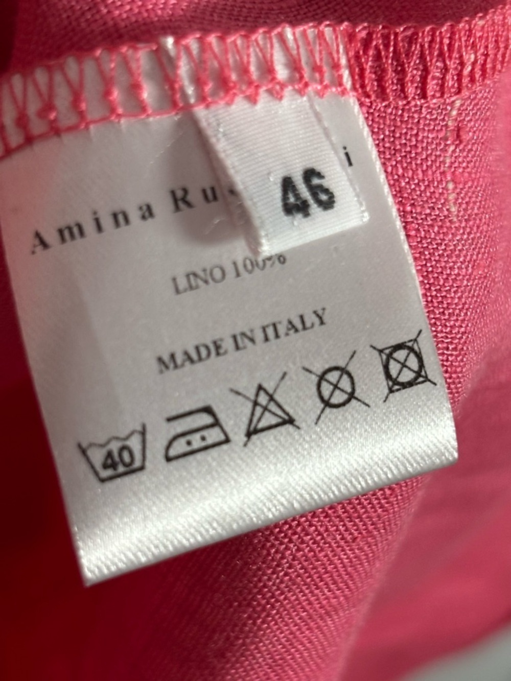 NWT AMINA RUBINACCI Sleeveless Linen Pullover Maxi Dress in Hibiscus size 10 - Picture 8 of 11